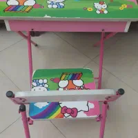 میز و صندلی کودک تاشو طرح Hello Kitty