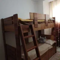 تخت دوطبقه تمام چوب