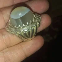 تسبیح سندلوس آلمان اصل وانگشترنقره باباقوری کهنه