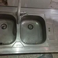 سینک دو لگنه ترکیه ای آروما سالم|آب‌چکان و نظم‌دهنده ظروف|کرج, شاهین‌ویلا|دیوار