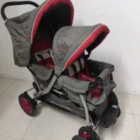 کالسکه دوقلو مارک خارجی خیلی کم کار و قوی