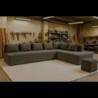 مبل تدی ال شیش نفره راحتی|مبلمان خانگی و میز عسلی|تهران, خلازیر|دیوار