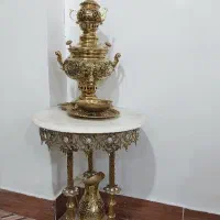 سماور و میز خاطره برنز