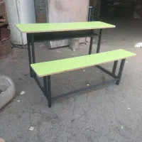 اقای نیمکت مدرسه دونفره رنگبندی