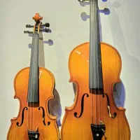 ویولن نیمه حرفە ایی رنگ براق