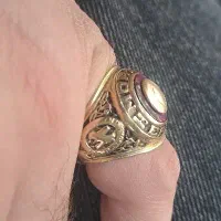 انگشتر طلا دانشجویی آمریکایی