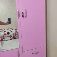 فروش کمد و تخت خواب نوجوان صورتی|تخت و سرویس خواب|شیراز, شهرک سراج‎|دیوار