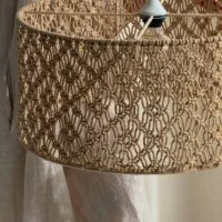 لوستر مکرومه بافی|لوستر و چراغ آویز|شیراز, کوی زهرا|دیوار
