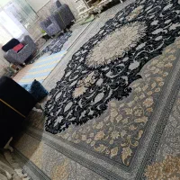 یک جفت فرش 12 متری دودی مشکی
