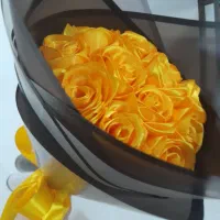 گل رز روبانی|گل مصنوعی|قروه, |دیوار