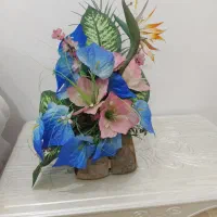 گل مصنوعی سبدی