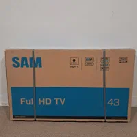 تلویزیون ۴۳اینچ هوشمند سام SAM آکبند کارتن پلمب
