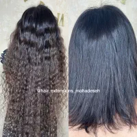 اکستنشن مو طبیعی اموزش اکستنشن مو