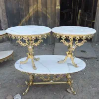 جلومبلی برنزی و عسلی برنزی|مبلمان خانگی و میز عسلی|پاکدشت, خاتون آباد|دیوار