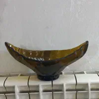 دو عدد کشکول خیلی قدیمی بلوری شفاف و سنگین وزن