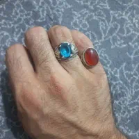 انگشتر توپاز رکاب دست ساز معاوضه فقط با عقیق یمن