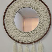 دیوارکوب ماندالا بافی|تابلو، نقاشی، عکس|قم, امامزاده ابراهیم|دیوار