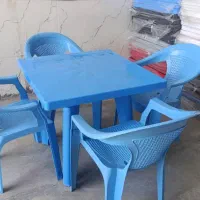 ست میز وصندلی پلاستیکی غذاخوری کد 700