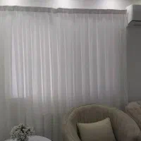 پرده پذیرایی و آشپزخانه