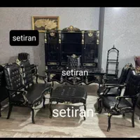 مبلمان اداری تک نفره سزار سه نفره چرم براق|دفتر کار|میانه, |دیوار