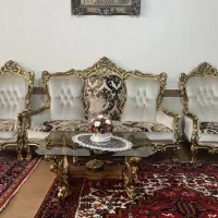 مبل سلطنتی ۹ نفره با سه عدد جلو مبلی قیمت ۲۵میلیون