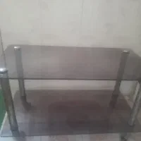 میز شیشه ای دو طبقه