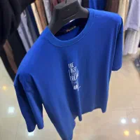 تیشرت طرحدار آبی