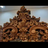 ویترین کنده کاری،چوب گردو،کارسفارشی|بوفه، ویترین، کنسول|اسلامشهر, شهرک قائمیه|دیوار