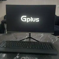 مانیتور ۲۴ اینچ Gplus و کیبورد بی‌سیم Hatron