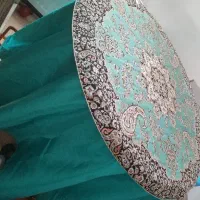 میز غذاخوری همراه رومیزی دوتیکه