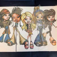 تابلو سه تیکه باربی|تابلو، نقاشی، عکس|کرمان, |دیوار