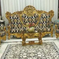مبل سلطنتی 9نفره|مبلمان خانگی و میز عسلی|کوهدشت, |دیوار