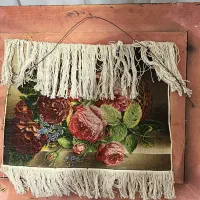 تابلو فرش دستبافت چله ابریشم|تابلو فرش|رشت, یخسازی|دیوار