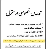 تدریس خصوصی مقاطع ابتدایی