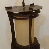 لوستر چوبی|لوستر و چراغ آویز|تهران, پاسداران|دیوار