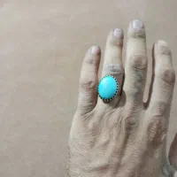 انگشترفیروزه  بارکاب دست سازخیلی خیلی قدیمی|جواهرات|میاندوآب, |دیوار