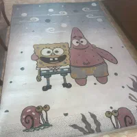 دو عدد فرش گلیم اتاق خوابی طرح باب اسفنجی