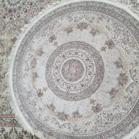 فرش گرد ۱/۵در۱/۵ قیطران گرد برجسته