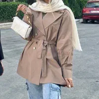 بارونی تک رنگ شده مشکی و کرم