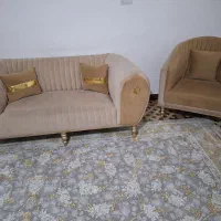 مبل طلایی|مبلمان خانگی و میز عسلی|نورآباد, |دیوار