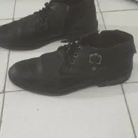 نیم بت مردانه چرم اصل سایز ۴۴‌. پوتین زنانه سایز۳۸|کیف، کفش، کمربند|رشت, استادسرا|دیوار