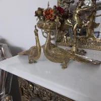فلامینگو و طاووس برنزی برنجی|مجسمه، تندیس، ماکت|تهران, شهرک بعثت|دیوار
