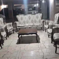 مبل استیل چوب گردو بسیار تمیز