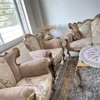 مبل سلطنتی ۷نفره میز نهارخوری ۸ نفره|مبلمان خانگی و میز عسلی|نشتارود, |دیوار