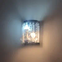 لوستر کریستالی مدرن|لوستر و چراغ آویز|کرج, باغستان|دیوار