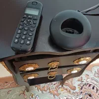 تلفن بی سیم پاناسونیک اصل همراه با میز تلفن