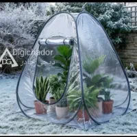 چادر گلخانه آلاچیق شفاف طلقی نایلون صادراتی بی کف