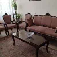 مبل استیل ۹ نفره ، چوب گردو