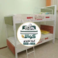 تخت خواب دو طبقه نگین (تختخواب ۲دوطبقه) تشک پددار