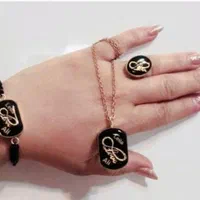 ست و نیم ست ، دستبند و گردنبند با هنر رزین|بدلیجات|زنجان, |دیوار